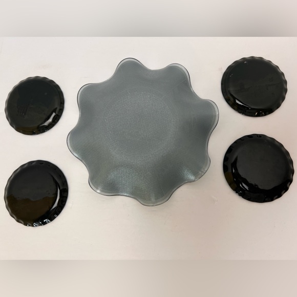 Vintage MCM Walt Disney World Glass Candy Dish Plate Bowl Memorabilia 1970s Rare - Picture 7 of 8